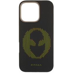 Изображение товара Накладка  Pitaka Aries Tactile Woven Case для Apple iPhone 16 Pro черный/серый