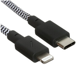 Изображение товара Кабель круглый Native Union Lightning 8-pin MFI - USB Type-C серый 1.2 м