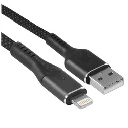 Изображение товара Кабель круглый STATIK Lightning 8-pin - USB 2.0 Type-A черный 2 м