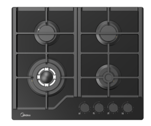 Изображение товара Газовая варочная поверхность Midea MG693TGB