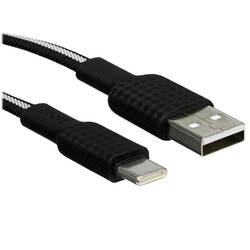 Изображение товара Кабель плоский Hoco USB Type-C - USB 2.0 Type-A черный 1 м
