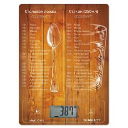 Изображение товара Кухонные весы Scarlett SC-KS57P19 коричневый