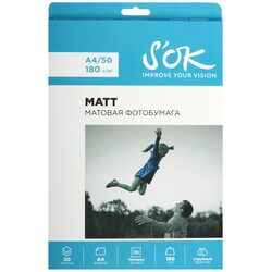 Изображение товара Фотобумага S'OK SA4180050M