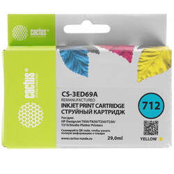 Изображение товара Картридж Cactus CS-3ED69A 712 желтый