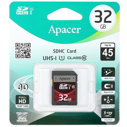 Изображение товара Карта памяти Apacer SDHC 32 ГБ [AP32GSDHC10U1-R]