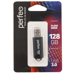 Изображение товара Память USB Flash 128 ГБ Perfeo C14 Metal Series [PF-C14B128ES]