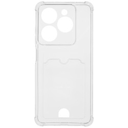Изображение товара Накладка  Zibelino Silicone Card Holder для Tecno POP 8/ SPARK 20/ 20C/ GO 2024 прозрачный