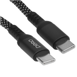 Изображение товара Кабель PERO USB Type-C - USB Type-C серый 1.2 м