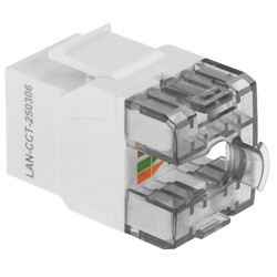 Изображение товара Модуль Keystone Lanmaster LAN-OK45U5E/180R-WH