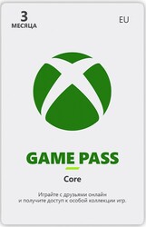Изображение товара Подписка на игровой сервис Xbox Game Pass Core на 3 месяца