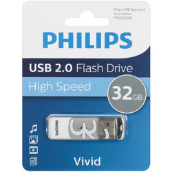Изображение товара Память USB Flash 32 ГБ PHILIPS VIVID2.0 [FM32FD05B/97]