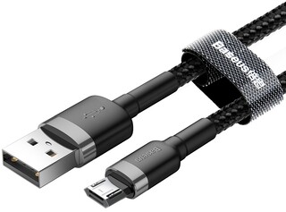Изображение товара Кабель круглый Baseus micro USB - USB 2.0 Type-A черный 3 м