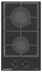 Изображение товара Газовая варочная поверхность Meferi MGH302BK GLASS LIGHT