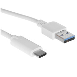 Изображение товара Кабель круглый Bion USB Type-C - USB 3.2 Gen 1 Type-A белый 1 м