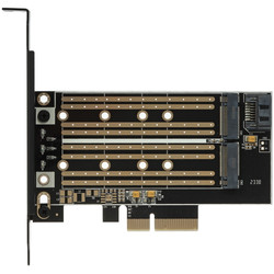 Изображение товара Внутренний адаптер для накопителя Gembird MF-PCIE-NVME-SATA