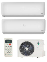 Изображение товара Кондиционер настенный мультисплит-система Laznkraft LMO2-50A1/LMWM-25B1/LMWM-25B1 белый
