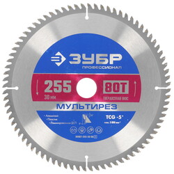Изображение товара Диск пильный ЗУБР Мультирез 36907-255-30-80_z01