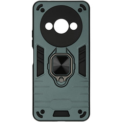 Изображение товара Накладка  DF Armor Case для POCO C61/ Xiaomi Redmi A3/ A3x зеленый/черный