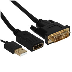 Изображение товара Переходник однонаправленный Espada DisplayPort - DVI-D, 0.2 м