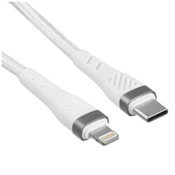 Изображение товара Кабель круглый Perfeo Lightning 8-pin - USB Type-C белый 1 м