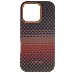 Изображение товара Накладка  Pitaka Military-Grade Protective Case для Apple iPhone 16 Pro коричневый/серый