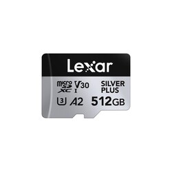 Изображение товара Карта памяти Lexar Professional Silver Plus microSDXC 512 ГБ [LMSSIPL512G-BNANC]