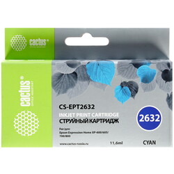 Изображение товара Картридж Cactus CS-EPT2632 голубой