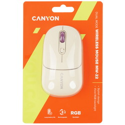 Изображение товара Мышь беспроводная CANYON MW-22 [CNS-CMSW22RC] бежевый