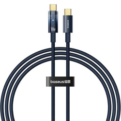 Изображение товара Кабель круглый Baseus USB Type-C - USB Type-C синий 1 м