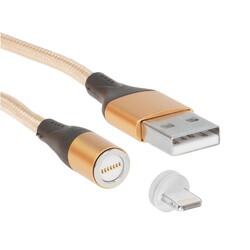 Изображение товара Кабель круглый JETACCESS Lightning 8-pin - USB 2.0 Type-A золотистый 1 м