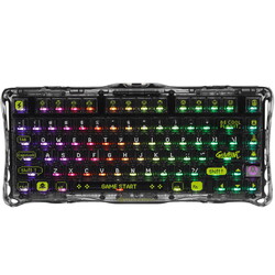 Изображение товара Клавиатура проводная + беспроводная Gravastar Mercury K1 Transparent Black