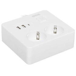 Изображение товара Удлинитель Power Cube PC-1-2M белый