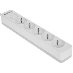 Изображение товара Сетевой фильтр Defender DFS 133 белый