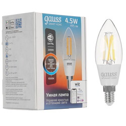 Изображение товара Умная филаментная лампа Gauss Smart Home Filament С35