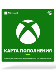 Изображение товара Пополнение баланса сервиса Xbox (Microsoft Store)  5 EUR