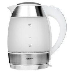 Изображение товара Электрочайник DEXP EK-02GFRW белый