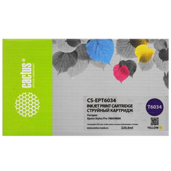 Изображение товара Картридж Cactus CS-EPT6034 T6034 желтый