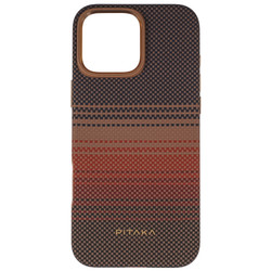 Изображение товара Накладка  Pitaka Military-Grade Protective Case для Apple iPhone 16 Pro Max коричневый/серый