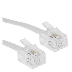 Изображение товара Кабель телефонный Cablexpert [аппарат-розетка, 5 м, белый]