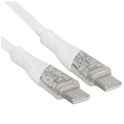 Изображение товара Кабель круглый GAL USB Type-C - USB Type-C белый 2 м
