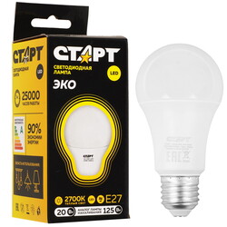 Изображение товара Лампа светодиодная Старт LEDGLSE27 20W 30 WS