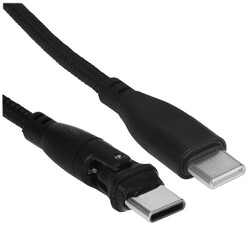 Изображение товара Кабель круглый PERO USB Type-C - USB Type-C черный 2 м