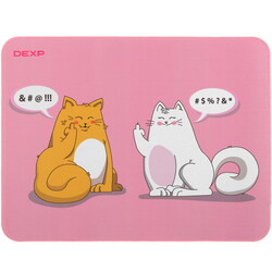 Изображение товара Коврик DEXP OM-L TrickyCats (L) розовый