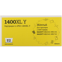 Изображение товара Картридж T2 IC-CPGI-1400XL Y желтый