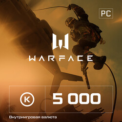 Изображение товара Игровая валюта Warface  5000 кредитов