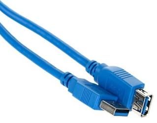 Изображение товара Кабель VCOM USB Type-A - USB Type-A синий 5 м