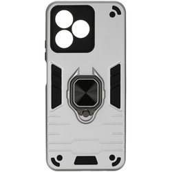 Изображение товара Накладка  DF Armor Case для realme C51/ C53/ Note 50 серебристый/черный