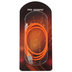 Изображение товара Кабель круглый Pro Legend micro USB - USB 2.0 Type-A оранжевый 1 м