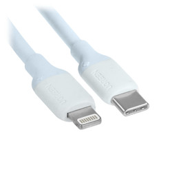 Изображение товара Кабель круглый Ugreen Lightning 8-pin MFI - USB Type-C голубой 1 м