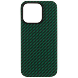 Изображение товара Накладка  VLP Kevlar Case для Apple iPhone 16 Pro зеленый/черный